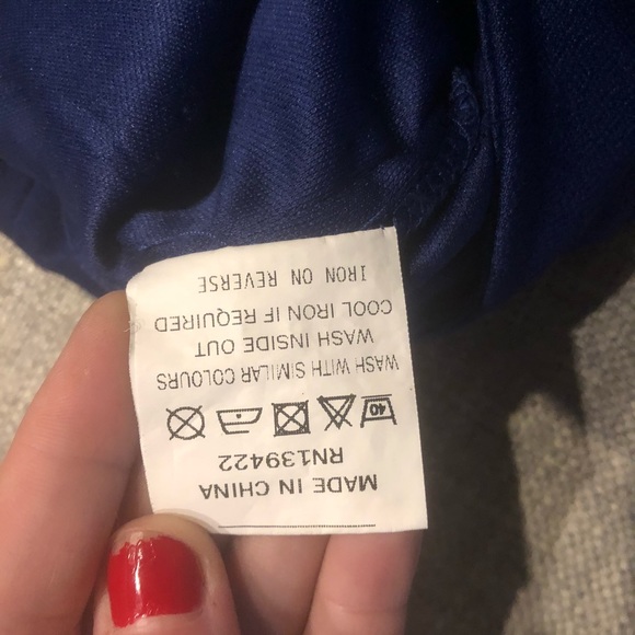 Toni dark blue scallop skirt - Picture 4 of 5